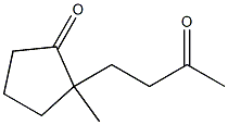 Cyclopentanone, 2-methyl-2-(3-oxobutyl)- Structure