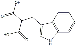 Propanedioic acid,2-(1H-indol-3-ylmethyl)- Struktur