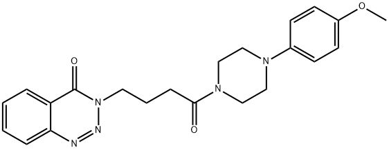 3-(4-(4-(4-methoxyphenyl)piperazin-1-yl)-4-oxobutyl)benzo[d][1,2,3]triazin-4(3H)-one Structure