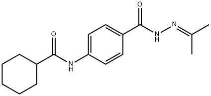 443635-43-6 4-(cyclohexanecarbonylamino)-N-(propan-2-ylideneamino)benzamide