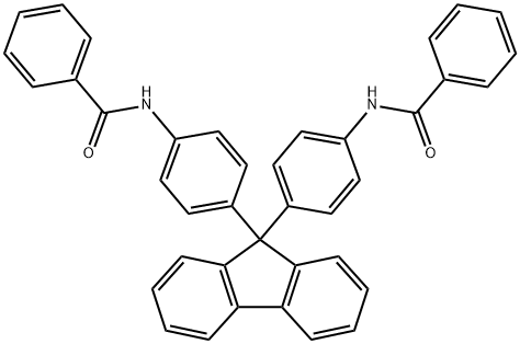 N,N'-[9H-fluorene-9,9-diylbis(4,1-phenylene)]dibenzamide Struktur