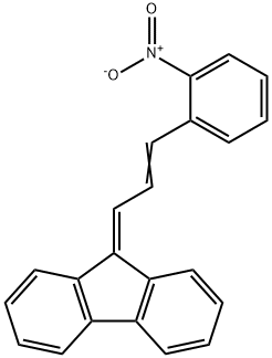 9H-Fluorene,9-[3-(2-nitrophenyl)-2-propen-1-ylidene]-, 4551-00-2, 结构式
