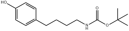 Carbamic acid, [4-(4-hydroxyphenyl)butyl]-, 1,1-dimethylethyl ester,465529-53-7,结构式