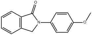 2-(4-メトキシフェニル)イソインドリン-1-オン 化学構造式