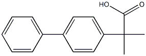 2-methyl-2-(4-phenylphenyl)propanoic acid Structure