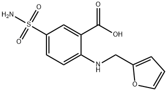 Anthranilic acid, N-furfuryl-5-sulfamoyl-,4818-85-3,结构式
