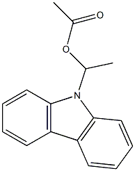 9H-Carbazole-9-methanol, a-methyl-, acetate (ester) Structure