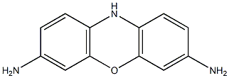 10H-Phenoxazine-3,7-diamine Struktur