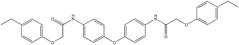 N,N'-[oxybis(4,1-phenylene)]bis[2-(4-ethylphenoxy)acetamide] Structure