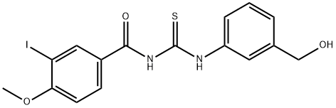 N-({[3-(hydroxymethyl)phenyl]amino}carbonothioyl)-3-iodo-4-methoxybenzamide,497081-44-4,结构式