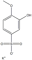 Benzenesulfonic acid, 3-hydroxy-4-methoxy-, monopotassium salt,5011-21-2,结构式