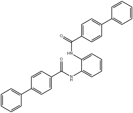 N,N'-1,2-phenylenedi(4-biphenylcarboxamide),501105-52-8,结构式