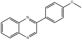 Quinoxaline, 2-(4-methoxyphenyl)- 结构式