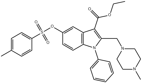 506429-34-1 ethyl 5-{[(4-methylphenyl)sulfonyl]oxy}-2-[(4-methyl-1-piperazinyl)methyl]-1-phenyl-1H-indole-3-carboxylate