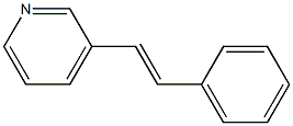 3-(2-Phenylethenyl)pyridine, (E)- 结构式