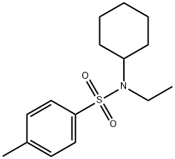 N-cyclohexyl-N-ethyl-4-methylbenzenesulfonamide 结构式