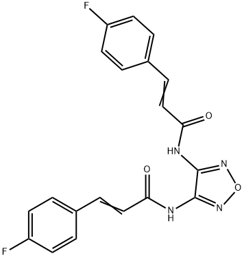 N,N'-1,2,5-oxadiazole-3,4-diylbis[3-(4-fluorophenyl)acrylamide]|