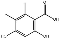 Benzoic acid, 4,6-dihydroxy-2,3-dimethyl- Structure