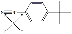 Benzenediazonium, 4-(1,1-dimethylethyl)-, tetrafluoroborate(1-) 结构式