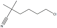 Hexanenitrile,6-chloro-2,2-dimethyl- Structure