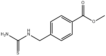 Benzoic acid, 4-[[(aminothioxomethyl)amino]methyl]-, methyl ester 结构式