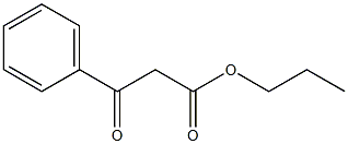 Benzenepropanoic acid, b-oxo-, propyl ester Structure