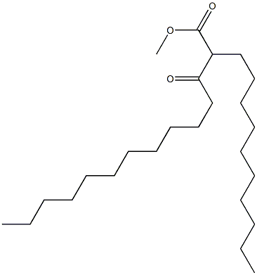 methyl 2-decyl-3-oxo-tetradecanoate Struktur