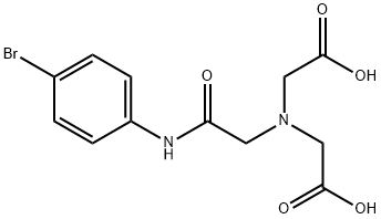 Glycine, N-[2-[(4-bromophenyl)amino]-2-oxoethyl]-N-(carboxymethyl)- 化学構造式