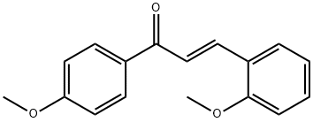 (2E)-3-(2-methoxyphenyl)-1-(4-methoxyphenyl)prop-2-en-1-one Struktur