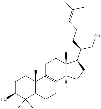 Lanosta-8,24-diene-3,21-diol,(3b)- Struktur