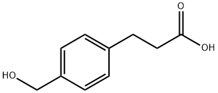 Benzenepropanoic acid, 4-(hydroxymethyl)- Struktur