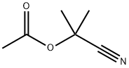 Propanenitrile,2-(acetyloxy)-2-methyl- 化学構造式