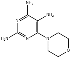 2,4,5-Pyrimidinetriamine, 6-(4-morpholinyl)-, 56797-24-1, 结构式