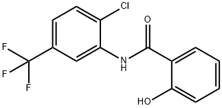 Benzamide, N-[2-chloro-5-(trifluoromethyl)phenyl]-2-hydroxy- Structure