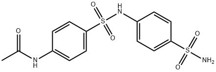 N-(4-(4-氨基磺酰基苯基)氨基磺酰基)苯基)乙酰胺,5702-84-1,结构式