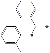 Benzenecarboximidamide, N-(2-methylphenyl)- 结构式