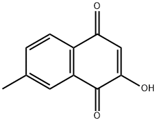 2-羟基-7-甲基-1,4-萘醌, 58472-26-7, 结构式