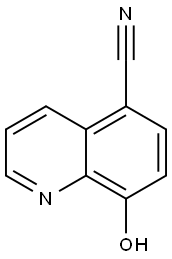 5-Quinolinecarbonitrile, 8-hydroxy- Struktur