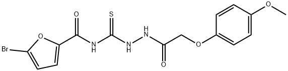 587842-18-0 5-bromo-N-({2-[(4-methoxyphenoxy)acetyl]hydrazino}carbonothioyl)-2-furamide