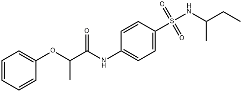 N-[4-(butan-2-ylsulfamoyl)phenyl]-2-phenoxypropanamide Structure