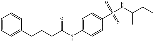 N-[4-(butan-2-ylsulfamoyl)phenyl]-4-phenylbutanamide Structure