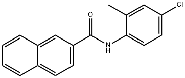 N-(4-chloro-2-methylphenyl)naphthalene-2-carboxamide 化学構造式