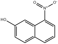 2-Naphthalenol, 8-nitro- 化学構造式