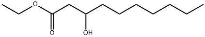 Decanoic acid, 3-hydroxy-, ethyl ester Structure