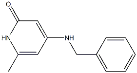2(1H)-Pyridinone,6-methyl-4-[(phenylmethyl)amino]- 化学構造式