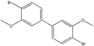 1,1'-Biphenyl, 4,4'-dibromo-3,3'-dimethoxy- Structure