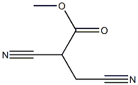 Propanoic acid, 2,3-dicyano-, methyl ester 化学構造式