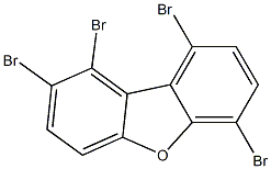 Dibenzofuran, 1,2,6,9-tetrabromo- Struktur