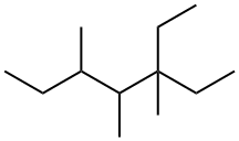 Heptane, 3-ethyl-3,4,5-trimethyl- Structure