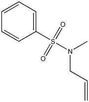 N-烯丙基-N-甲基苯磺酰胺,62605-95-2,结构式